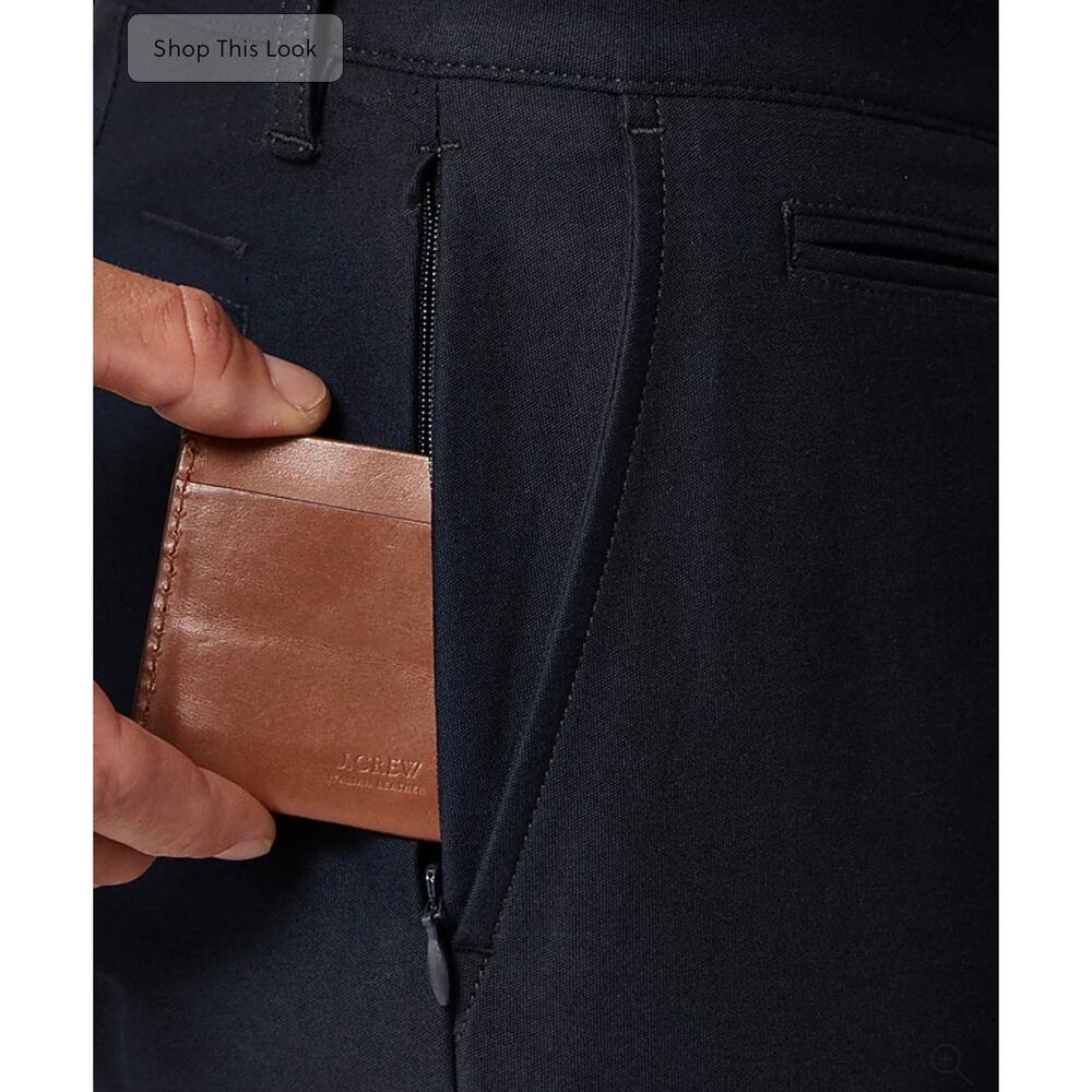 J. Crew 484 Slim-fit tech pant in Darkest Indigo Navy size 30/32 - Picture 4 of 9